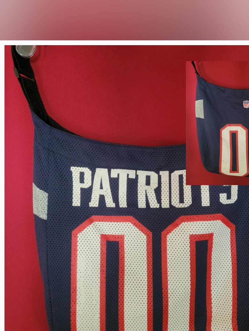 New England Patriots Jersey Shoulder Bag Adjustable Strap